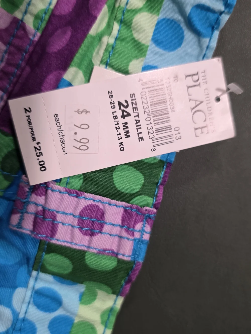 The Children's Place Multicolor Polka Dot Patchwork Shorts
